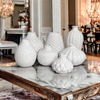 Whitney Ceramic Vases White Artisan Decorative Vase Set Or Single For Mantel BandsCo Straps