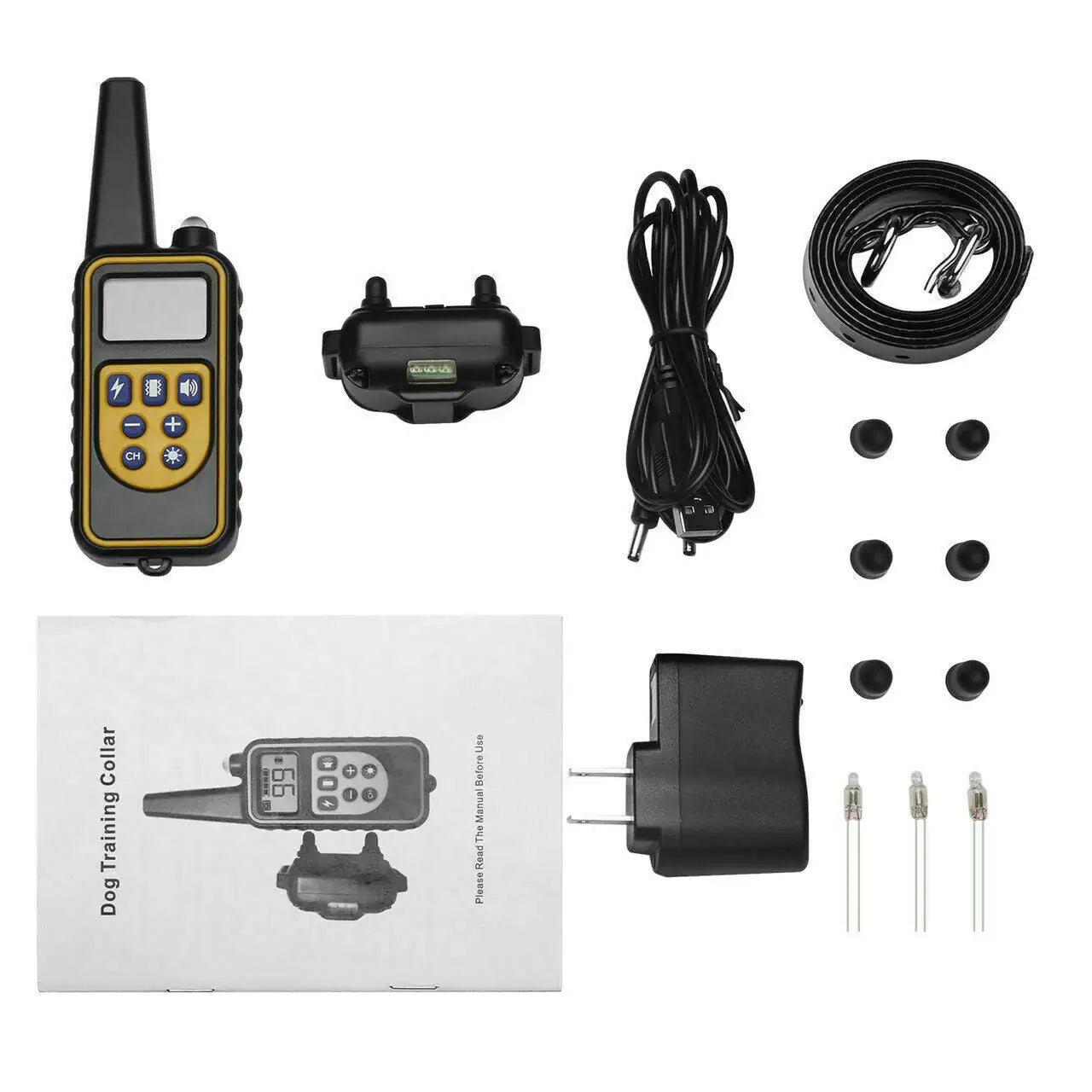 2700 FT Remote Dog Shock Training Collar Rechargeable Waterproof LCD Pet Trainer Pi-Mart