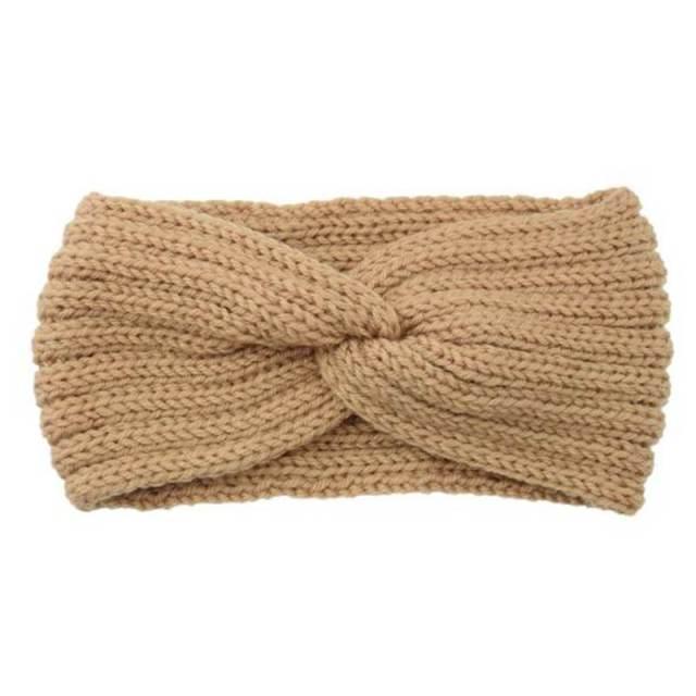 Wide Knitted Headband Bows Knotted Winter Women Turban Hair Accessories For Girls Lady Soft Knitting Winter Headbands Gorgeous Hair Accessories For Women Stevvex