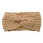Wide Knitted Headband Bows Knotted Winter Women Turban Hair Accessories For Girls Lady Soft Knitting Winter Headbands Gorgeous Hair Accessories For Women Stevvex
