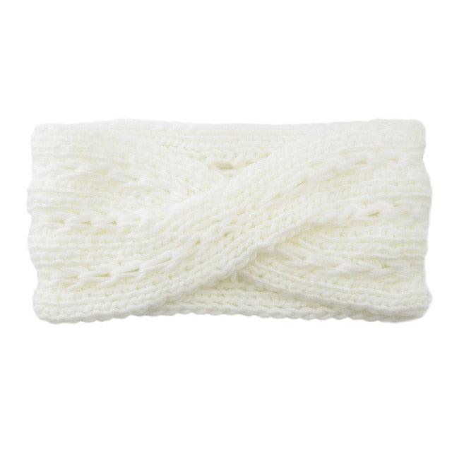 Wide Knitted Headband Bows Knotted Winter Women Turban Hair Accessories For Girls Lady Soft Knitting Winter Headbands Gorgeous Hair Accessories For Women Stevvex