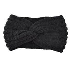 Wide Knitted Headband Bows Knotted Winter Women Turban Hair Accessories For Girls Lady Soft Knitting Winter Headbands Gorgeous Hair Accessories For Women Stevvex