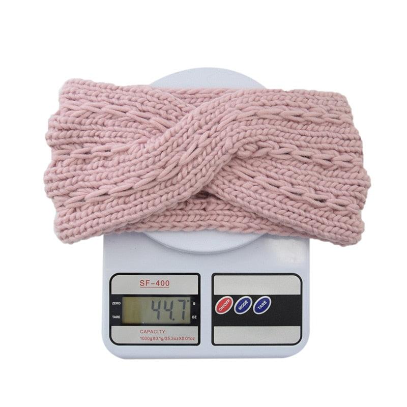 Wide Knitted Headband Bows Knotted Winter Women Turban Hair Accessories For Girls Lady Soft Knitting Winter Headbands Gorgeous Hair Accessories For Women Stevvex