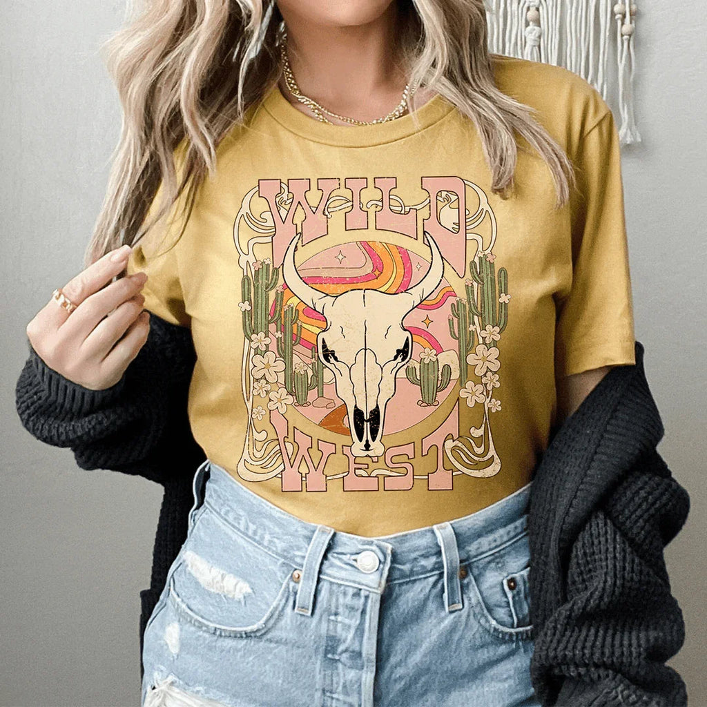 Wild West Tee Peachy Sunday