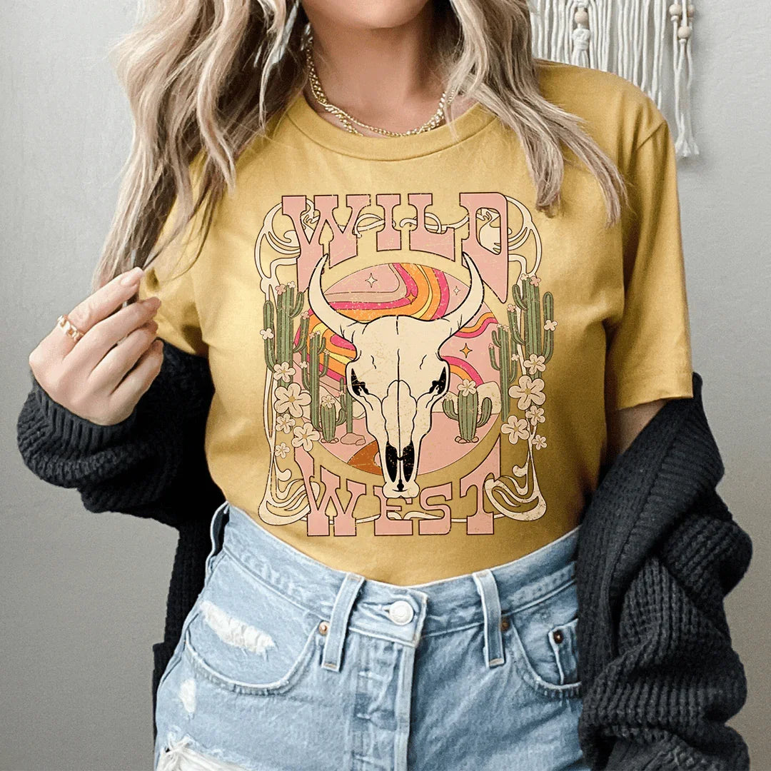 Wild West Tee Peachy Sunday