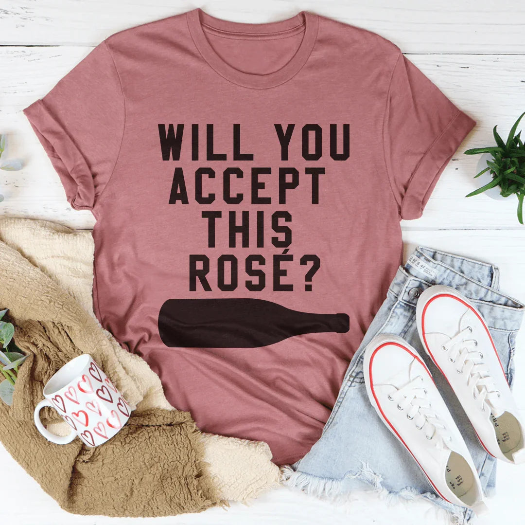 Will You Accept This Rose Tee Peachy Sunday