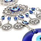 Wind Chimes Evil Eye Pendants Home Wall Hanging Decor Blessing Protection Gift Blue Evil Eye Wall Hanging Ornament With Round Eye Design Metal Home Decor Protection And Good Luck Charm Gift Blessing Protection Gift  Dream Catcher Blue Rhinestone Stevvex