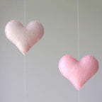Wind Chimes Handmade Cloud Felt Love Pendant Baby Children Cloud Bed Bell Mobile Crib Jewelry Creative Pendant  Bedroom Loving Ceiling Hanging Heart Decor Girls Wind Chime Nursery Decoration Stevvex