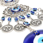 Wind Chimes Turkey Blue Evil Eye (Nazar) Amulet Pendants Home Blessing Protection Gift Ornaments Dream Catcher Blue Rhinestone Wall Hanging Home Decor Ornament Protection Good Luck Blessing Gift Stevvex