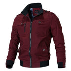 Windproof Bomber Jacket Men Fashion Casual Windbreaker Jacket Lightweight Running Windbreaker Outdoor Golf Fashion Elegant Red Jacket Men Spring Autumn New Slim Fit Jacket Men's Clothing Stevvex