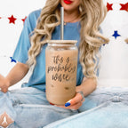 17oz Glass Tumbler With Bamboo Lid, 2 Stainless Straws and Straw Cleaner BandsCo Straps