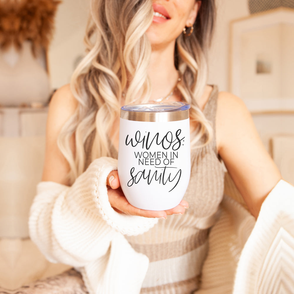 12Oz Stainless Steel Mug With Lid BPA Free Hand Wash Only Design On Front Portable Travel Cup BandsCo Straps