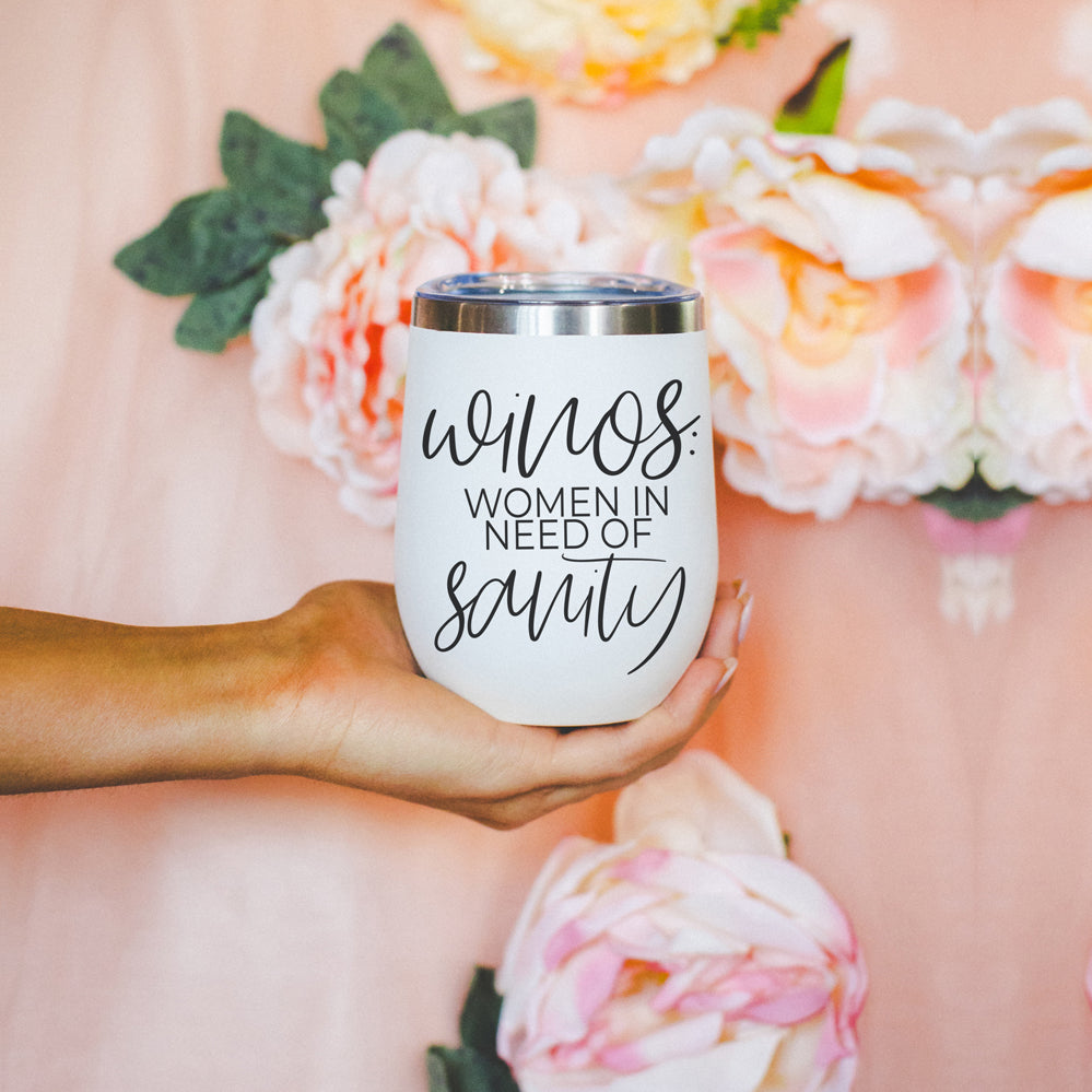 12Oz Stainless Steel Mug With Lid BPA Free Hand Wash Only Design On Front Portable Travel Cup BandsCo Straps
