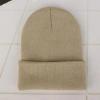 Winter Beanie Hats For Men And Women One Size Beanies Knitted Solid Cool Hat Girls Autumn Female Beanie Warm Comfortable Soft Casual Cap For Cold Weather Stevvex