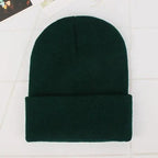 Winter Beanie Hats For Men And Women One Size Beanies Knitted Solid Cool Hat Girls Autumn Female Beanie Warm Comfortable Soft Casual Cap For Cold Weather Stevvex
