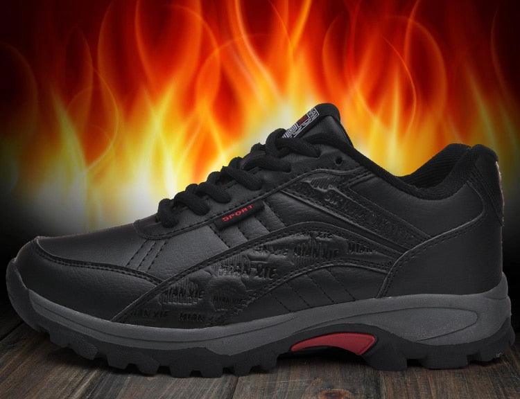 Winter Boots Casual Warm Cotton Shoes Mens Outdoor Non-Slip High Quality Snow Boots Sport Winter Snow Boot Anti-Slip Fully Fur Casual Shoes Stevvex