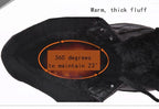 Winter Boots Casual Warm Cotton Shoes Mens Outdoor Non-Slip High Quality Snow Boots Sport Winter Snow Boot Anti-Slip Fully Fur Casual Shoes Stevvex