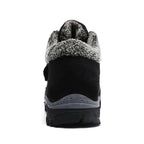 Winter Boots With Fur Warm Leather Snow Boots Mens Winter Work Casual Shoes High Top Rubber Ankle Boots Keep Warm Anti-Slip Soft Sole Warm Fur Lined Winter Ankle Booties Stevvex