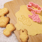 Winter Cartoon Biscuit Mould Christmas Cookie Cutters Christmas Molds ABS Plastic Baking Mould Cookie Tools Cake Decorating Tools Cartoon Cookie Christmas Tree Shaped Biscuit Molds Stevvex