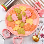 Winter Cartoon Biscuit Mould Christmas Cookie Cutters Christmas Molds ABS Plastic Baking Mould Cookie Tools Cake Decorating Tools Cartoon Cookie Christmas Tree Shaped Biscuit Molds Stevvex