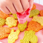 Winter Cartoon Biscuit Mould Christmas Cookie Cutters Christmas Molds ABS Plastic Baking Mould Cookie Tools Cake Decorating Tools Cartoon Cookie Christmas Tree Shaped Biscuit Molds Stevvex
