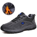 Winter Couple Outdoor Hiking Shoes Winter Warm Men's Shoe Lightweight Non-Slip Sneakers Low Top Walking Shoes For Outdoor Trailing Walking Climbing Running Shoes For Cold Weather Stevvex