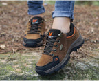Winter Couple Warm Hiking Shoes Outdoor Sports Thick-Soled Wear-Resistant Non-Slip Low Cut Hiking Shoes Wide Breathable Slip Resistant Hiking Mountain Biking Outdoor Shoes Stevvex