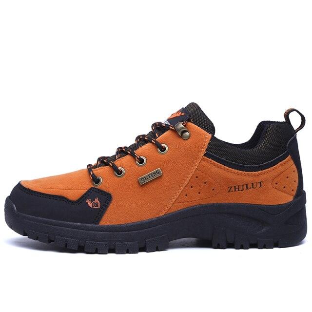 Winter Couple Warm Hiking Shoes Outdoor Sports Thick-Soled Wear-Resistant Non-Slip Low Cut Hiking Shoes Wide Breathable Slip Resistant Hiking Mountain Biking Outdoor Shoes Stevvex