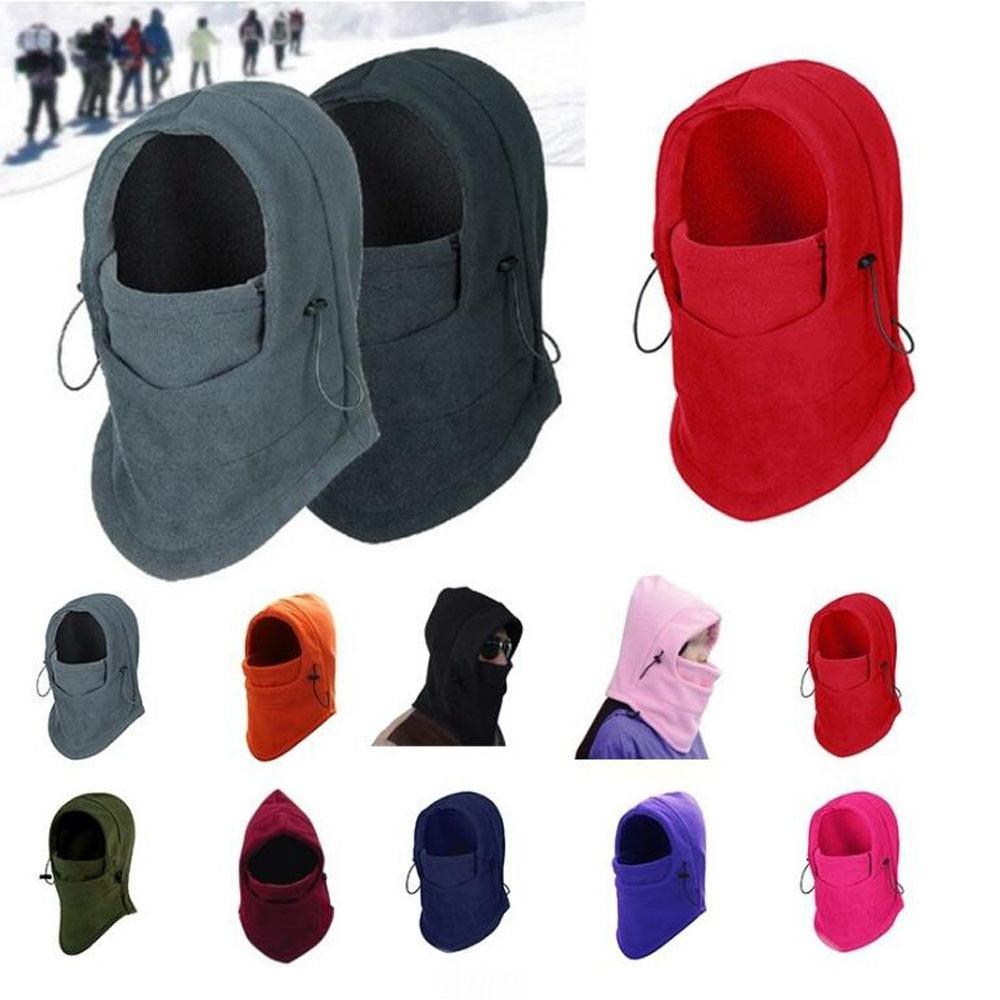 Winter Cycling Cap Fleece Thermal Keep Warm Windproof Cycling Face Mask Balaclava Skiing Fishing Hiking Skating Hat Headwear Fashion Balaclava Shawl Women Winter Hat Soft Knitted Hooded Neck Collar Cap Beanie Hat Warm Scarf Unisex Bonnet Hooded Scarf Hat Stevvex