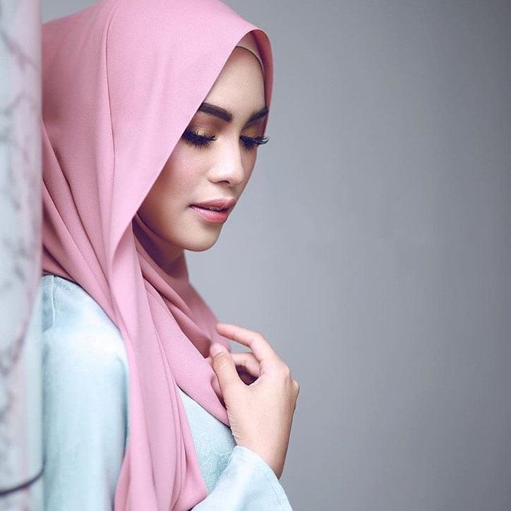 Winter Fashion Long Solid Color Soft Muslim Bubble Chiffon Hijab Scarf Shawls Hijab Elegant Scarf Wrap Lightweight Islamic Head Wear Escharpe Shawls Headband Wraps Lightweight Head Scarves Ladies Hijabs For  Women Stevvex