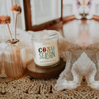 Winter Forest Soy Candle 9oz - Citrus Clove Pine Oakmoss Sandalwood BandsCo Straps