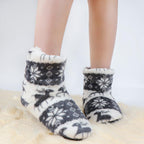Winter Fur Slippers Women Warm House Slippers Plush Flip Flops Christmas Cotton Indoor Home Shoes Comfort Warm Fluffy Faux Fur Slipper Boots Soft Memory Foam Ankle Booties Stevvex