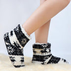 Winter Fur Slippers Women Warm House Slippers Plush Flip Flops Christmas Cotton Indoor Home Shoes Comfort Warm Fluffy Faux Fur Slipper Boots Soft Memory Foam Ankle Booties Stevvex