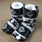 Winter Fur Slippers Women Warm House Slippers Plush Flip Flops Christmas Cotton Indoor Home Shoes Comfort Warm Fluffy Faux Fur Slipper Boots Soft Memory Foam Ankle Booties Stevvex