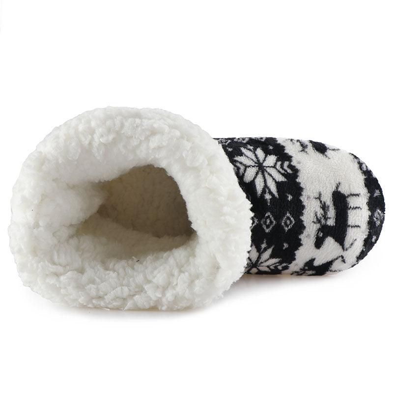 Winter Fur Slippers Women Warm House Slippers Plush Flip Flops Christmas Cotton Indoor Home Shoes Comfort Warm Fluffy Faux Fur Slipper Boots Soft Memory Foam Ankle Booties Stevvex