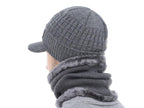 Winter Hat Skellies Beanies Hats Winter Beanies For Men Women Wool Scarf Caps Balaclava Mask Gorgas Bonnet Knitted Hat Set Outdoor Sport Warm Beanies Hat For Men Knitted Hats Bandana Hiking Camping Kid Neck Warmer Cap Stevvex