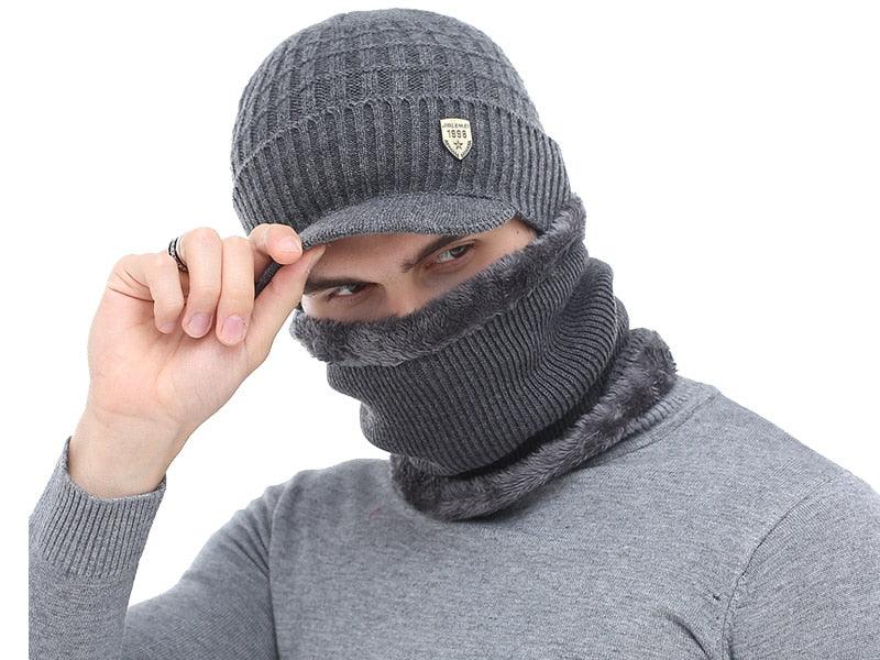 Winter Hat Skellies Beanies Hats Winter Beanies For Men Women Wool Scarf Caps Balaclava Mask Gorgas Bonnet Knitted Hat Set Outdoor Sport Warm Beanies Hat For Men Knitted Hats Bandana Hiking Camping Kid Neck Warmer Cap Stevvex