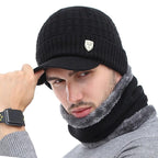 Winter Hat Skellies Beanies Hats Winter Beanies For Men Women Wool Scarf Caps Balaclava Mask Gorgas Bonnet Knitted Hat Set Outdoor Sport Warm Beanies Hat For Men Knitted Hats Bandana Hiking Camping Kid Neck Warmer Cap Stevvex