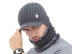 Winter Hat Skellies Beanies Hats Winter Beanies For Men Women Wool Scarf Caps Balaclava Mask Gorgas Bonnet Knitted Hat Set Outdoor Sport Warm Beanies Hat For Men Knitted Hats Bandana Hiking Camping Kid Neck Warmer Cap Stevvex