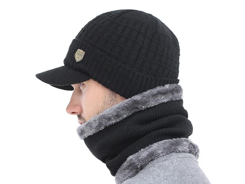 Winter Hat Skellies Beanies Hats Winter Beanies For Men Women Wool Scarf Caps Balaclava Mask Gorgas Bonnet Knitted Hat Set Outdoor Sport Warm Beanies Hat For Men Knitted Hats Bandana Hiking Camping Kid Neck Warmer Cap Stevvex