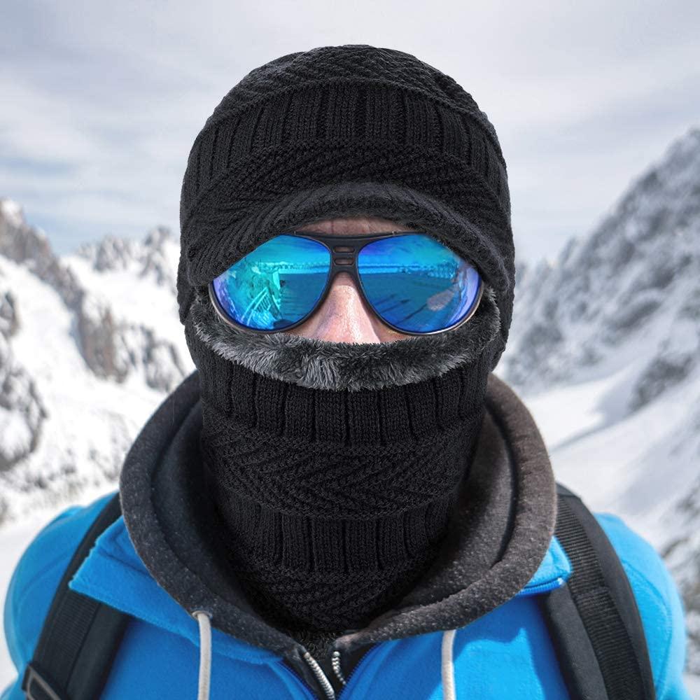 Winter Hat Skellies Beanies Hats Winter Beanies For Men Women Wool Scarf Caps Balaclava Mask Gorgas Bonnet Knitted Hat Sport Warm Beanies Hat For Men Knitted Hats Bandana Hiking Camping Kid Neck Warmer Cap Stevvex