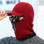 Winter Hat Skullies Beanies Hats Winter Beanies for Men Women Wool Zipper Scarf Caps Balaclava Mask Gorgas Bonnet Knitted Hat Warm Fleece Balaclava Windproof Ski Mask Cold Weather Face Mask Motorcycle Balaclava Hood Warmer Winter Sports Cap Stevvex