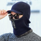 Winter Hat Skullies Beanies Hats Winter Beanies for Men Women Wool Zipper Scarf Caps Balaclava Mask Gorgas Bonnet Knitted Hat Warm Fleece Balaclava Windproof Ski Mask Cold Weather Face Mask Motorcycle Balaclava Hood Warmer Winter Sports Cap Stevvex