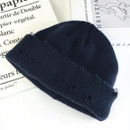 Winter Hat Women Knitted Fashion Warm Thick Hat Autumn Hip Hop Hole Beanies Unisex Basic Cap For Both Men Women Knitted Beanies Fashion Warm Hat Stevvex