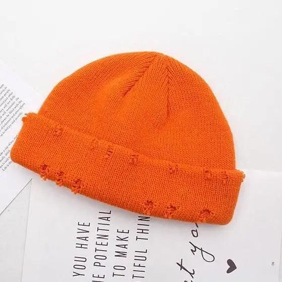 Winter Hat Women Knitted Fashion Warm Thick Hat Autumn Hip Hop Hole Beanies Unisex Basic Cap For Both Men Women Knitted Beanies Fashion Warm Hat Stevvex