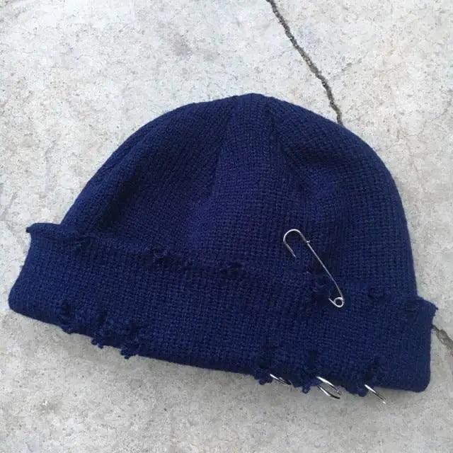 Winter Hat Women Knitted Fashion Warm Thick Hat Autumn Hip Hop Hole Beanies Unisex Basic Cap For Both Men Women Knitted Beanies Fashion Warm Hat Stevvex