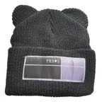 Winter Hats for Woman New Beanies Knitted Hat Cute Ear Girls Autumn Female Beanie Caps Warmer Bonnet Casual Cap Winter Beanie Hats for Women Girls Cable Knit Soft Cute Beanie with Double Pompom Ears Detachable Pompom Fur Hat Girls Stevvex