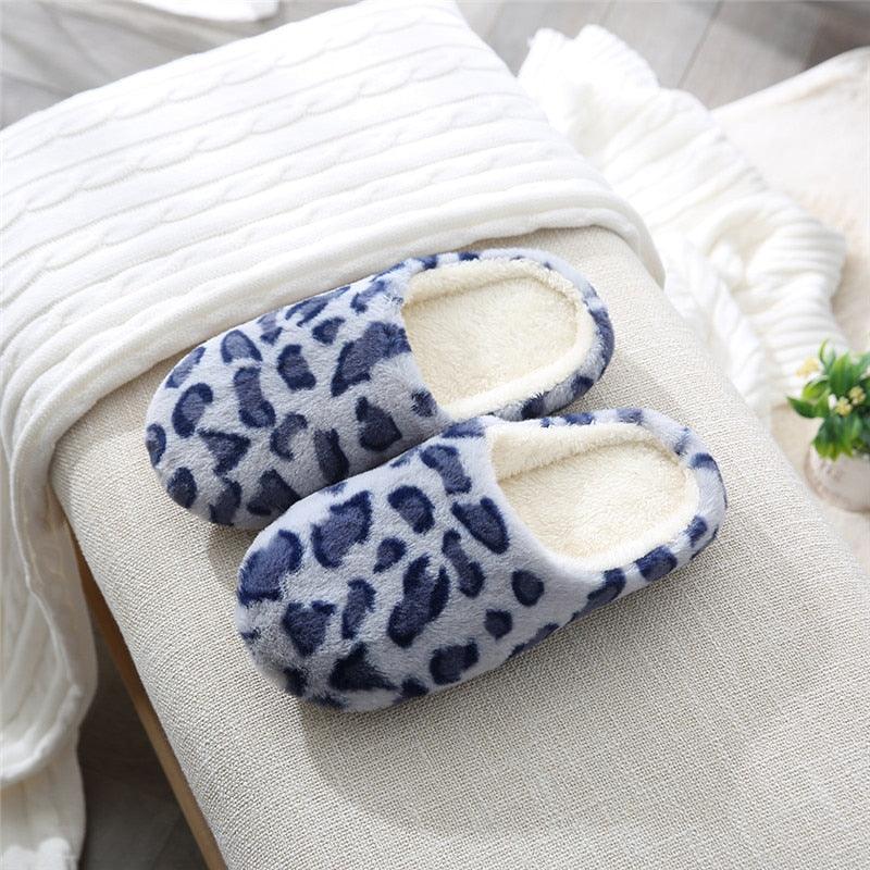 Winter Home Slippers Women Cotton Shoes Soft Plush Indoor Slippers Shoes For Women Men Couple Warm Fur Slippers Cute Comfy Fuzzy Knitted Memory Foam Slip On House Slippers Stevvex