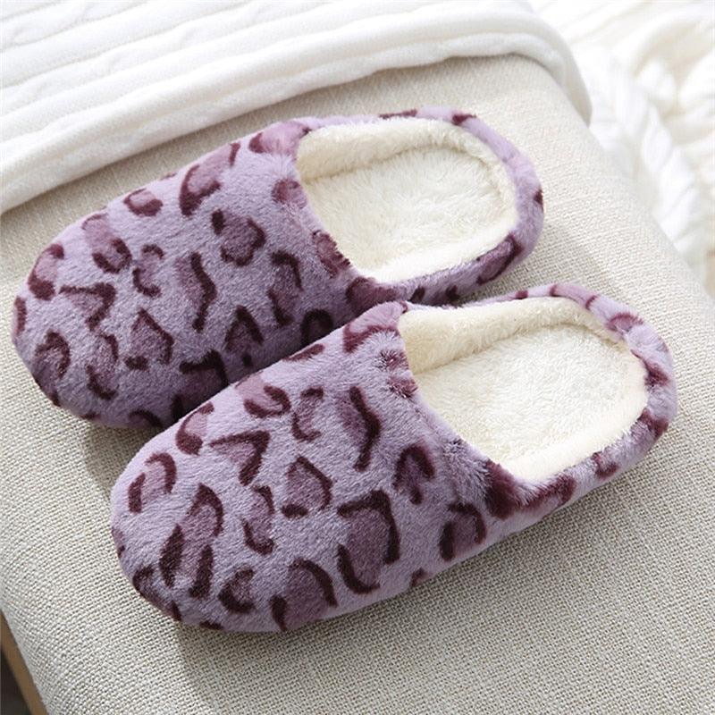 Winter Home Slippers Women Cotton Shoes Soft Plush Indoor Slippers Shoes For Women Men Couple Warm Fur Slippers Cute Comfy Fuzzy Knitted Memory Foam Slip On House Slippers Stevvex