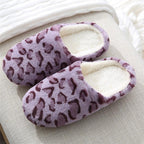 Winter Home Slippers Women Cotton Shoes Soft Plush Indoor Slippers Shoes For Women Men Couple Warm Fur Slippers Cute Comfy Fuzzy Knitted Memory Foam Slip On House Slippers Stevvex